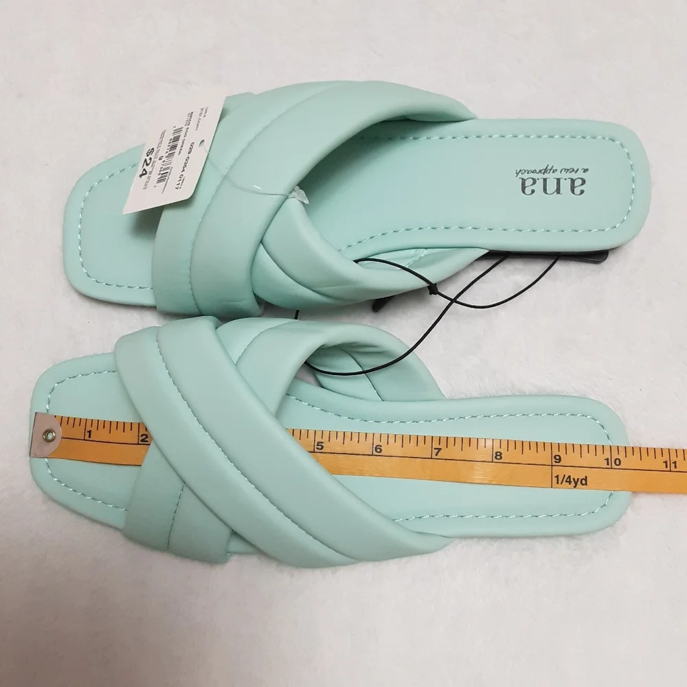 a.n.a Flat Sandals Womens Size 9